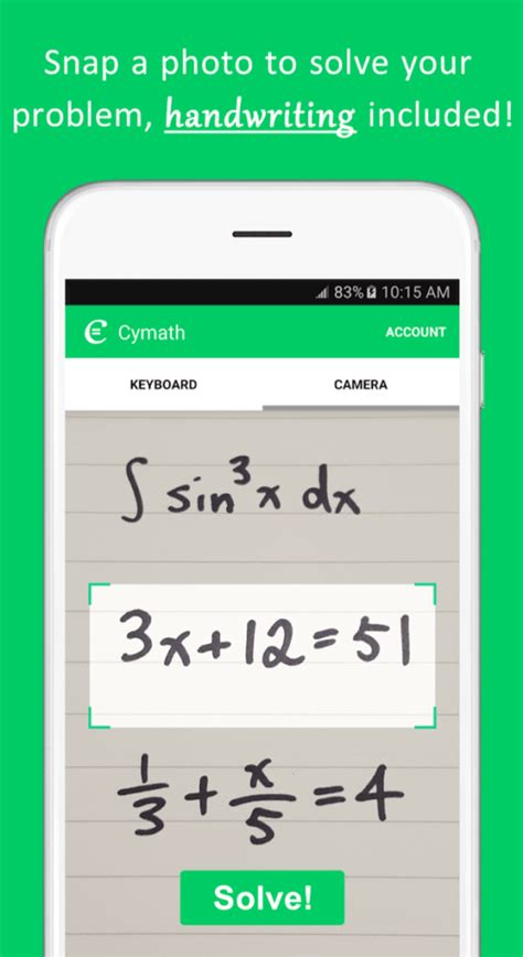 Image result for How to Use Math Solver App