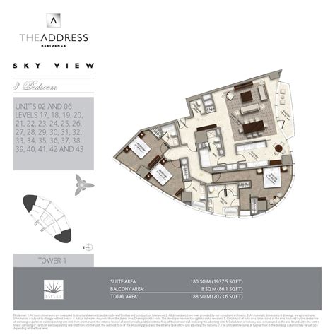 The Address Sky View Floor Plans | Apartments Floor Plans Dubai