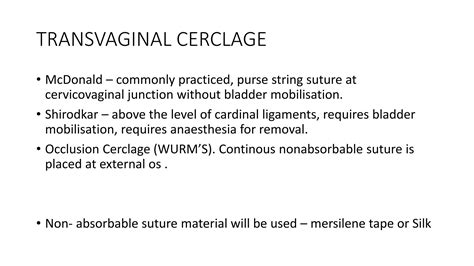 Cervical cerclage Procedure | PPTX