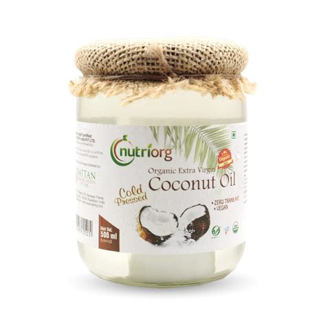Nutriorg Organic Extra Virgin Coconut Oil 500 ml | Skin & Hair Care ...