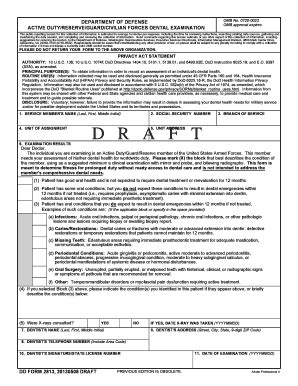 Dd Form 2813 - Fill and Sign Printable Template Online