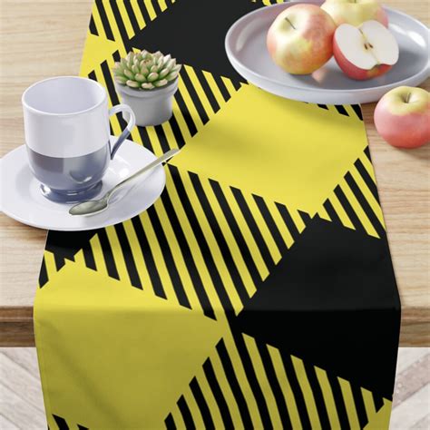 Image result for Table Runner Patterns Yellow and Black
