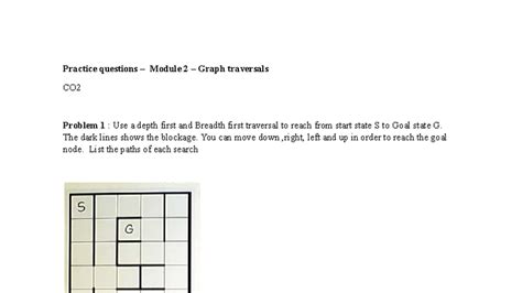 A4 - CO Module 2 Practice Questions: Graph Traversals & Pathfinding ...