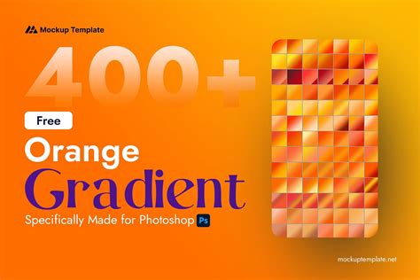 400 Orange Gradient Photoshop (FREE)