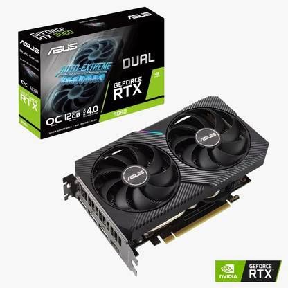 ASUS NVIDIA DUAL-RTX3060-O12G-V2 12 GB GDDR6 Graphics Card - ASUS ...