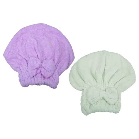 Coral Fleece Hair Drying Towel Dry Cap Quick Drying For After Bath ...