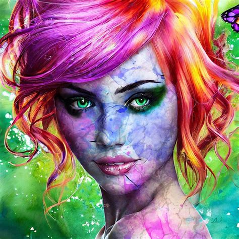 Extradimensional Girl painting 004 by zarodas on DeviantArt