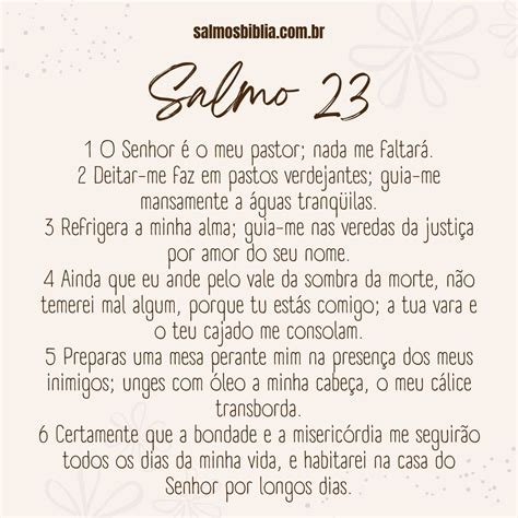 Salmo 23 | Bíblia Sagrada