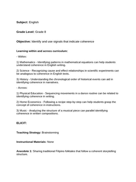 Image result for Lesson Plan Examples