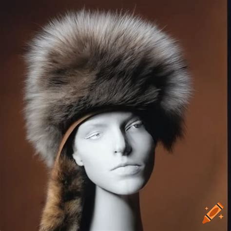Raccoon tail coonskin cap inspired by Davy Crockett on Craiyon
