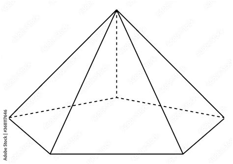 Image result for Drawing Pentagonal Pyramid