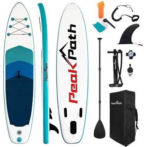 Buy Peakpath Inflatable Stand Up Paddle Board (6’’ Thick) with Premium ...