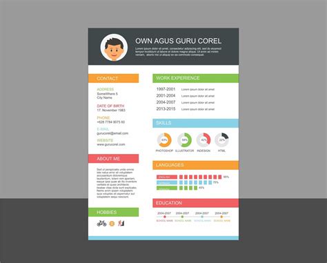Image result for Tutorial Desain CV Di CorelDRAW