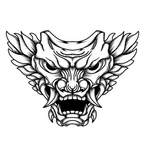 Dragon tattoo stencils Images - Free Download on Freepik