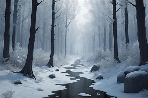 The winter forest transformed into a hauntingly beautiful scene ...
