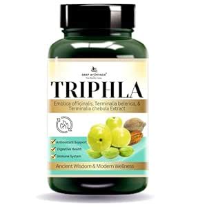 Deep Ayurveda Triphala Vegan Capsules | Supports Detox | Promotes ...