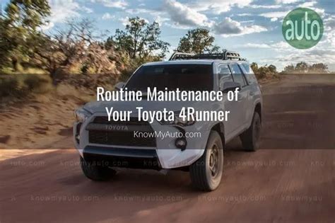Image result for 4Runner Maintenance Map
