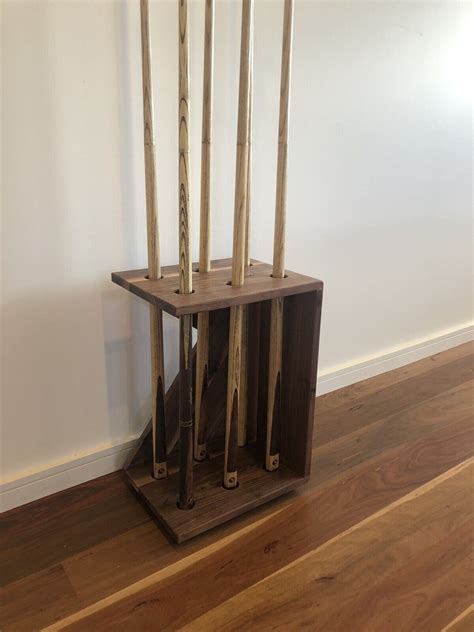 Walnut billiard cue stand | Inspire Uplift