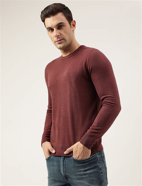 Buy Pure Acrylic Stripes Round Neck Jumper at Marks & Spencer
