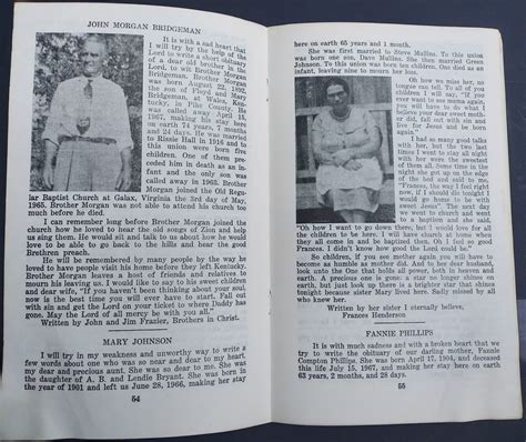 1967 New Salem Association Of Old Regular Baptists Church Minutes | eBay