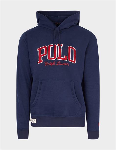 Polo Ralph Lauren Athletic Logo Hoodie Blue for Men | Lyst