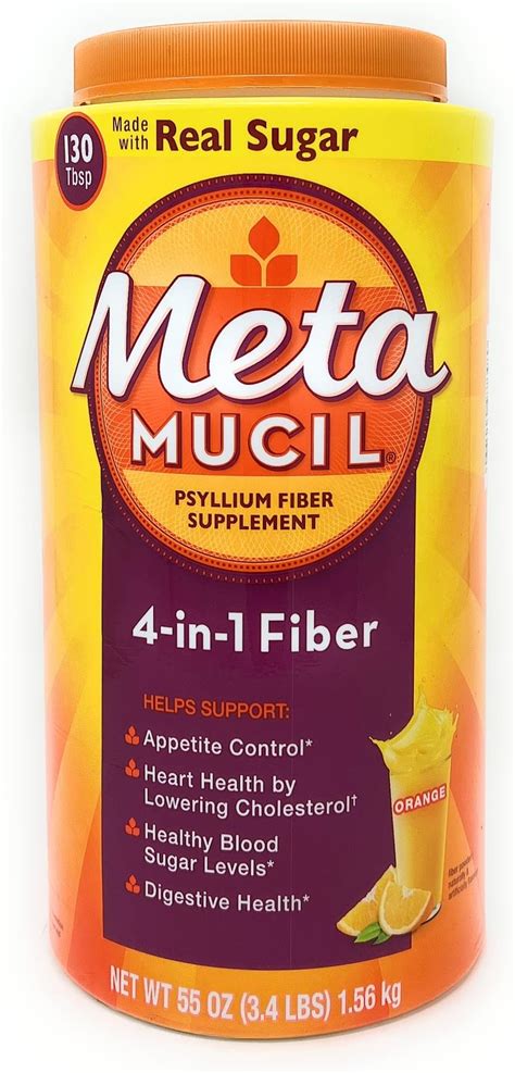 Amazon.com: Metamucil Premium Blend, 4-in-1 Fiber Supplement for ...