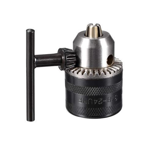 uxcell Drill Chucks, 1.5-10mm Capacity 3/8-24 UNF Threaded with Chuck ...