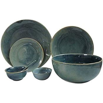 Buy Miah Decor Handcrafted Stoneware Dinner -Set of 12 Online at Low ...