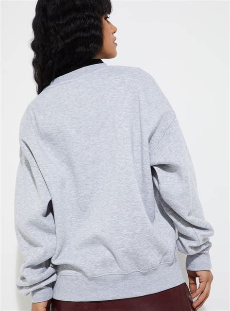 Buy URB_N Women Printed Oversized Sweatshirt Online at just Rs. 699.0 ...