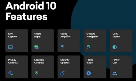 Rezultat imagine pentru Android 10 Features