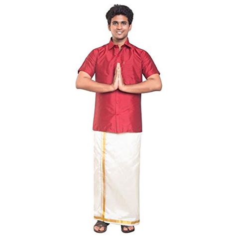 THANGAMAGAN MENS SET FIREBRICK SIZE 40 : Amazon.in: Clothing & Accessories