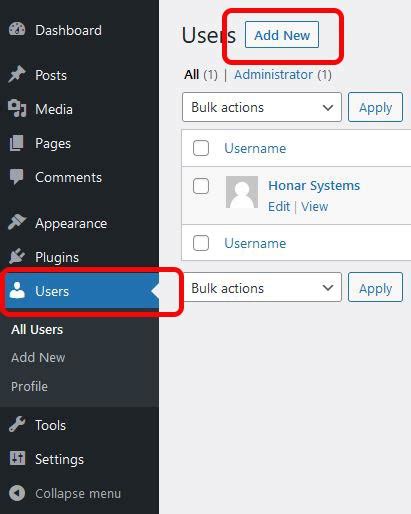 WordPress User Create 的图像结果