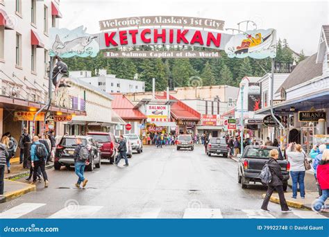 Ketchikan Alaska foto de archivo editorial. Imagen de alaska - 79922748