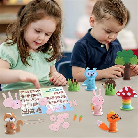 Buy Coola Crafts for Kid Ages 4-8, 8PC Toddler Crafts, Animal Craft Kit ...