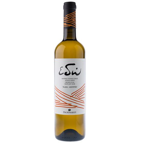 Edo Cretan White Dry Wine by Digenakis - CretaShop.gr