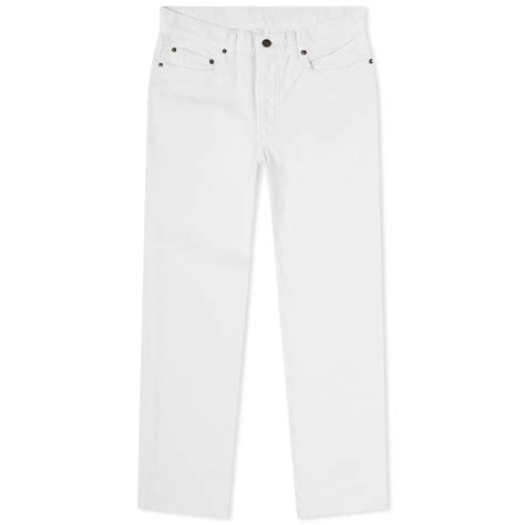 Beams Plus Men's 5 Pocket Corduroy Pant in White Beams Plus