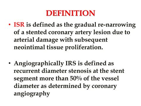 In stent restenosis | PPTX