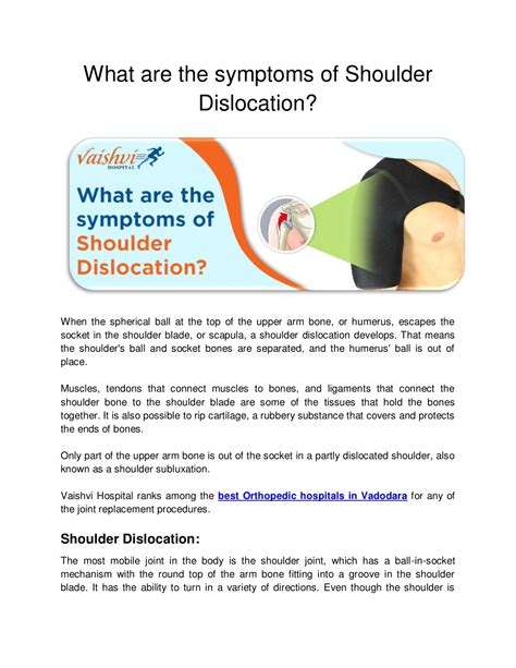 PPT - What are the symptoms of Shoulder Dislocation PowerPoint Presentation - ID:11096297