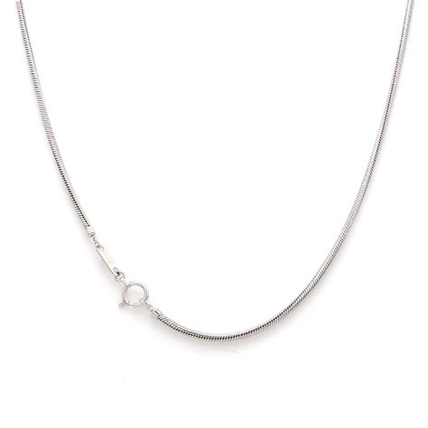 Jewelove™ Chains Japanese Thicker Plain Platinum Snake Chain for Men SJ ...