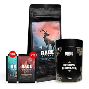 RAGE COFFEE Rapid Brew Mix Combo (Drinking Chocolate 100G + South ...