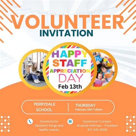 Volunteer Opportunity, Staff Appreciation Day!, 7445 Perrydale Rd ...