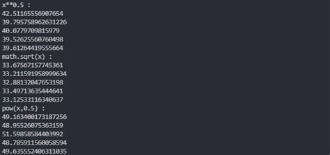 Image result for Sqrtx without 0 5 Python