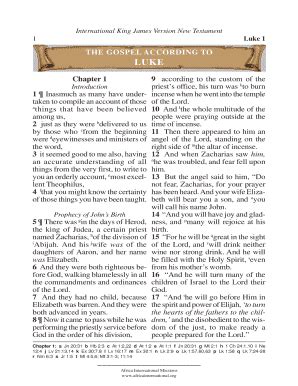 Luke Chapter 1 - Fill Online, Printable, Fillable, Blank | pdfFiller