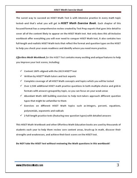 Image result for HiSET Math Formula Sheet