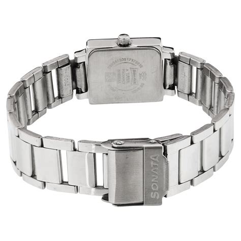 Buy Online Sonata Quartz Analog Silver Dial Stainless Steel Strap Watch ...