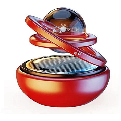 CAMFIRE Aromatherapy Car Dashboard Solar Air Freshener Double Ring ...