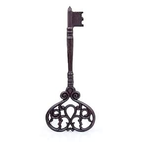 Nagina International The Grand Key Cast Iron Wall Sculpture Skeleton ...