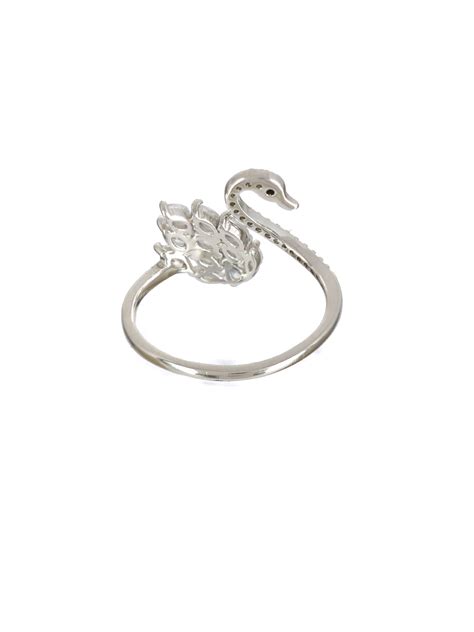 Sheer by Priyaasi Swan American Diamond Sterling Silver Ring