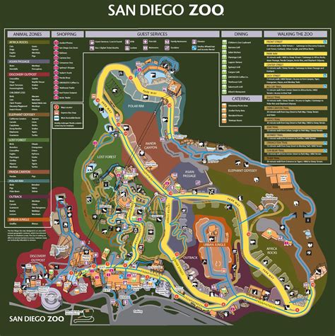 San Diego Zoo Map Printable