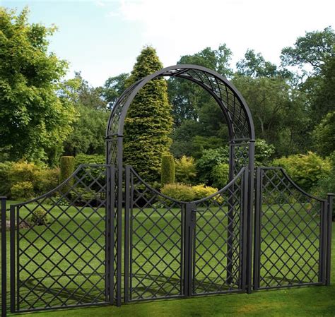 Stunning metal garden arches with gate. High-quality and exclusive design